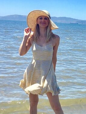 Old Navy Cream Yellow Sundress Spaghetti Strap Mini